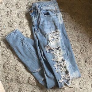 ripped American Eagle jeans